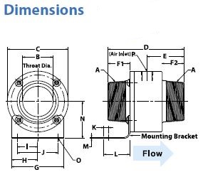 Threaded Line Vac Dimension